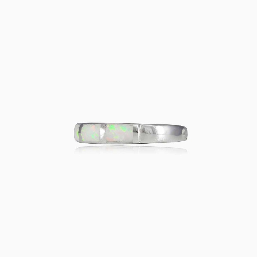 Woman Monte Cristo | White Opal Band Ring