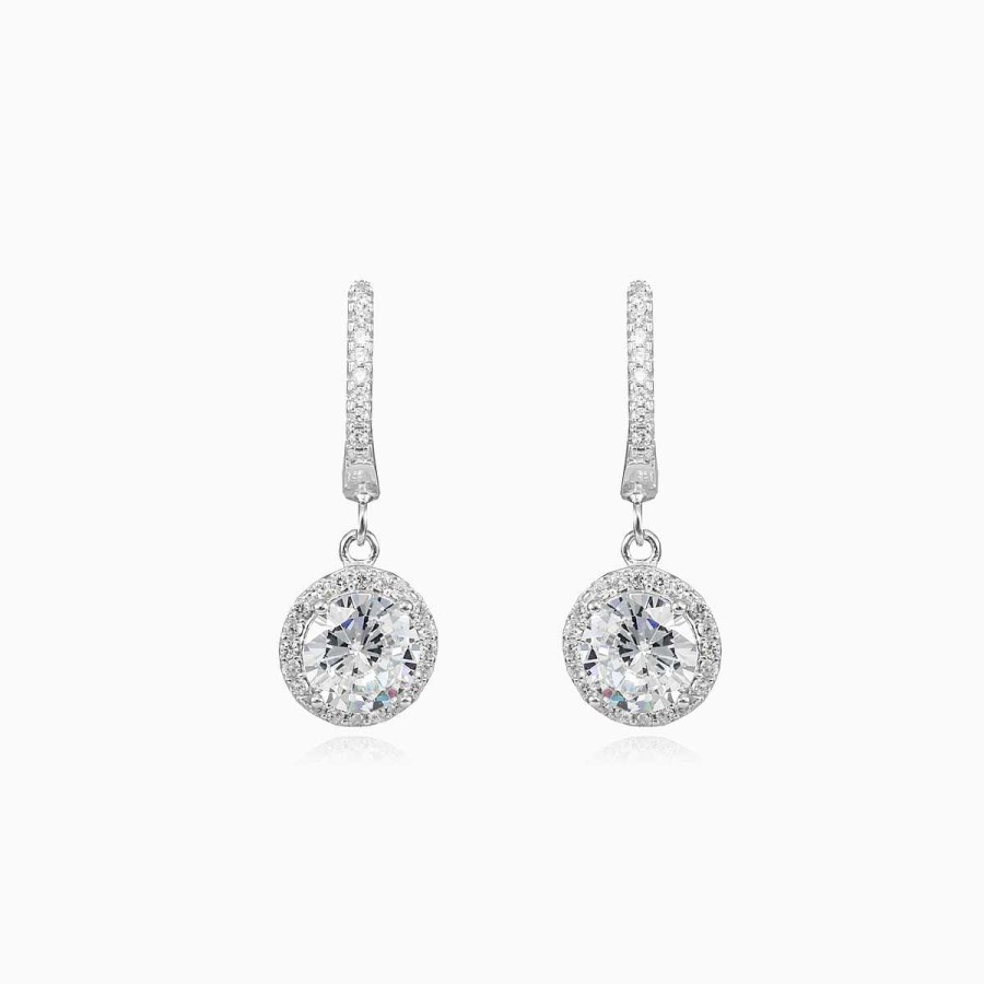 Woman Monte Cristo | Dangling Halo Round Earrings