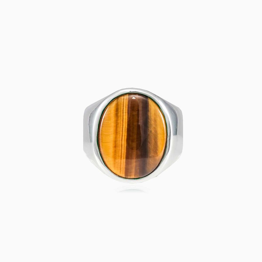 Man Monte Cristo | Plain Tiger Eye Ring