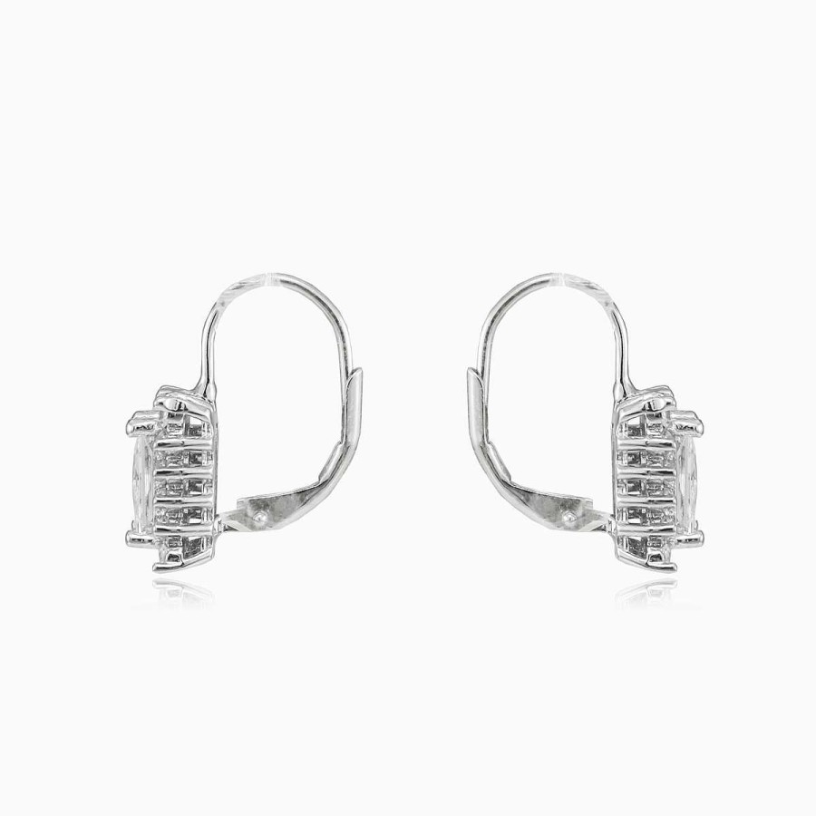 Woman Monte Cristo | Rectangle Crystal Earrings