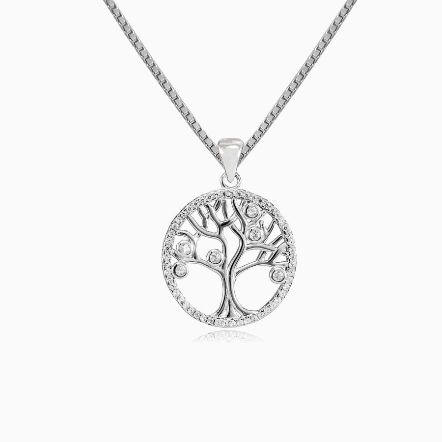 Woman Monte Cristo | Bezel Tree Of Life Pendant