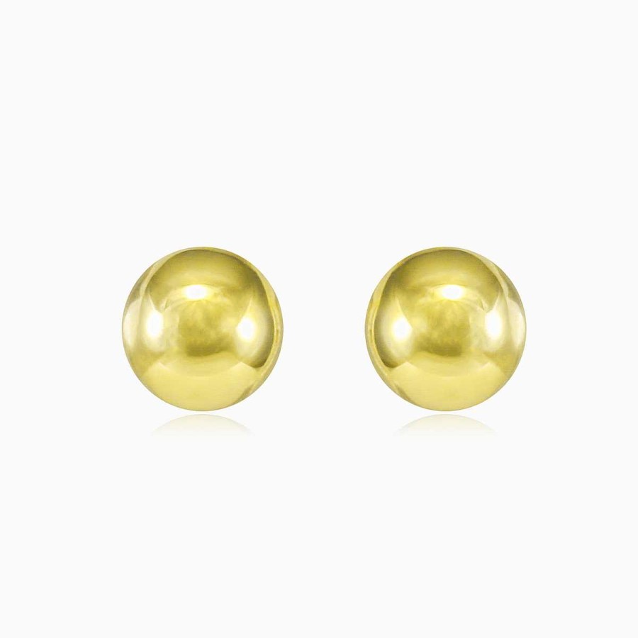 Woman Monte Cristo | Yellow Gold Ball Studs