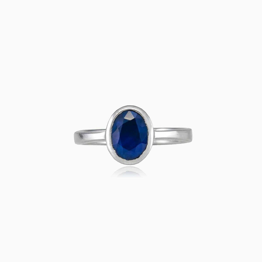 Woman Monte Cristo | Simple Sapphire Ring