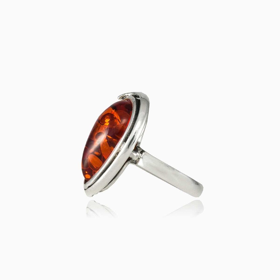 Woman Monte Cristo | Teardrop Amber Ring