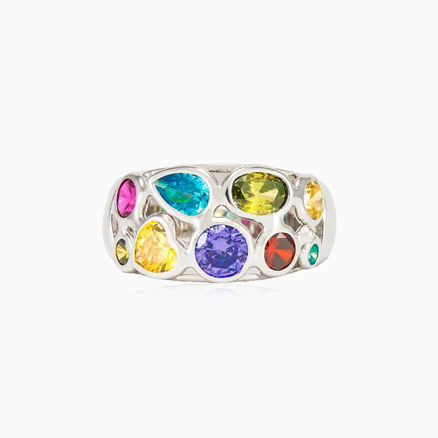 Woman Monte Cristo | Mosaico White Gold Band Ring