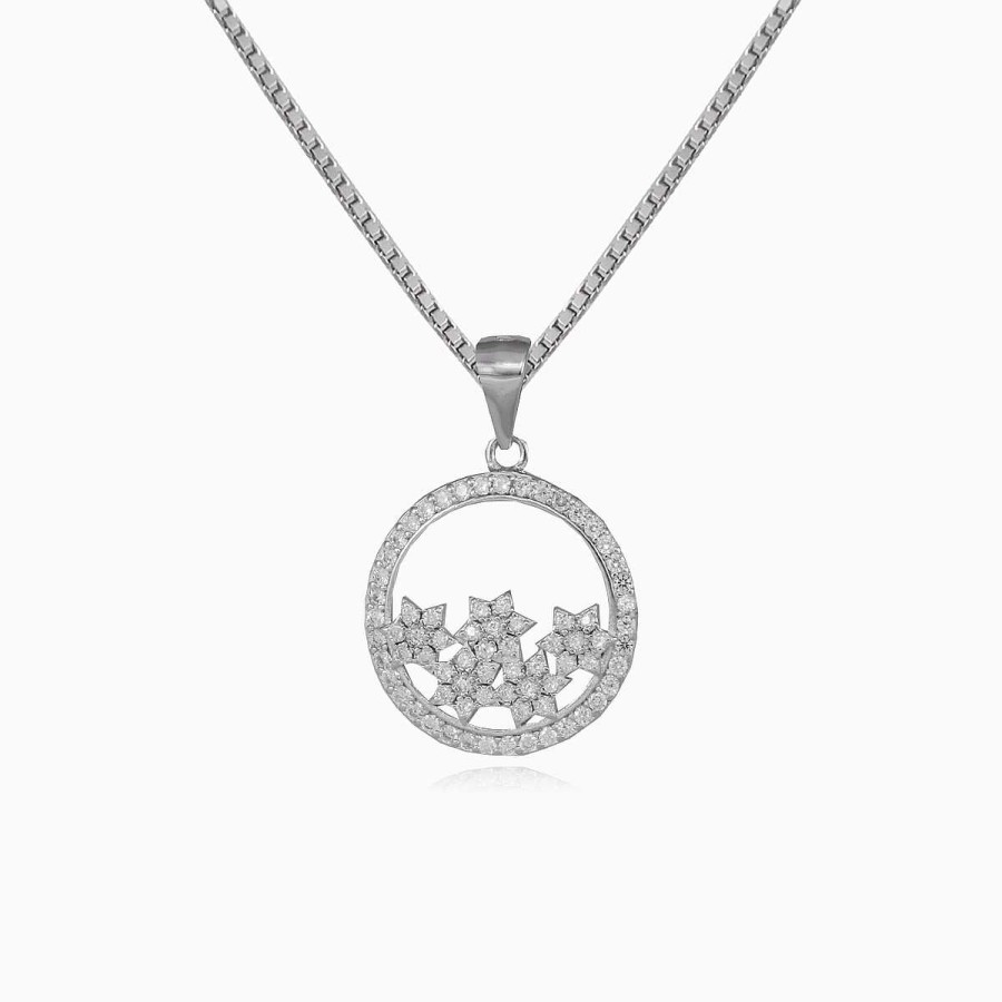 Woman Monte Cristo | Stars In A Circle Pendant