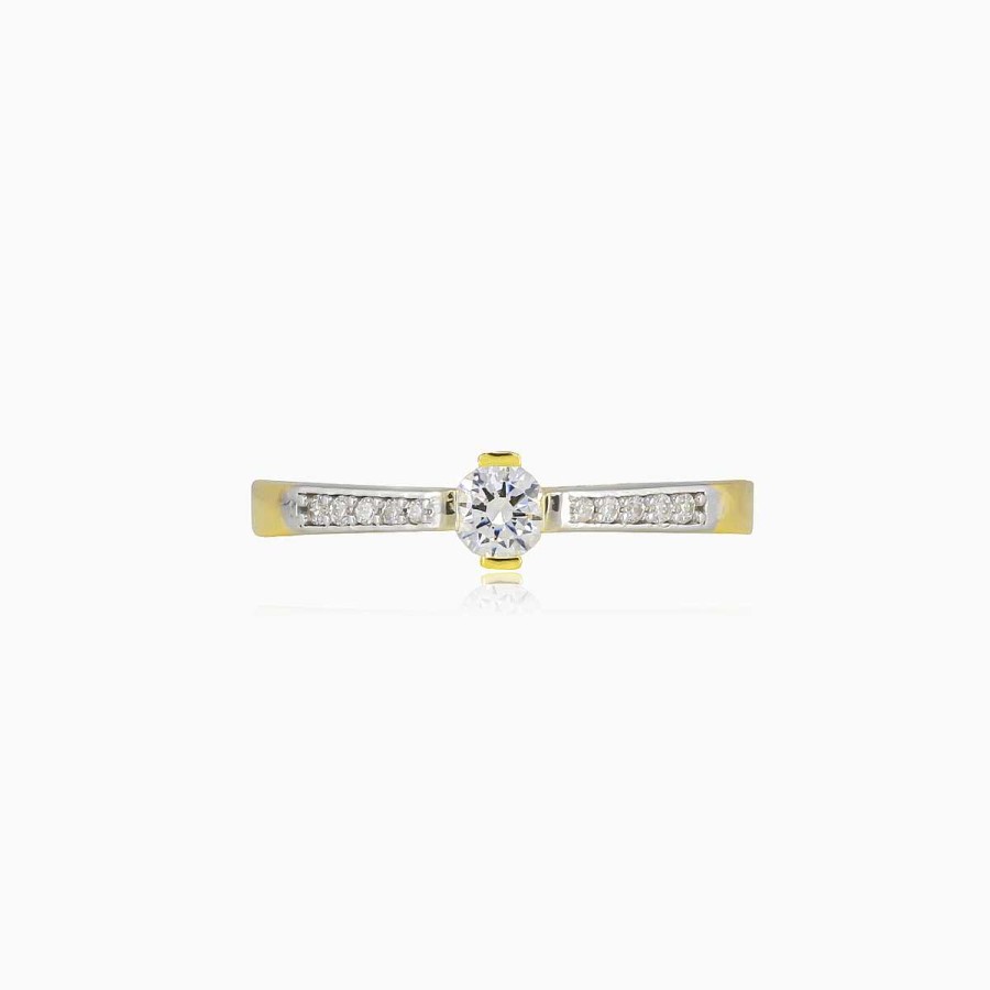 Woman Monte Cristo | Thin Accent Gold Ring