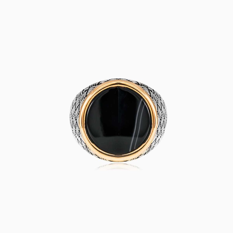 Woman Monte Cristo | Round Agate Ring