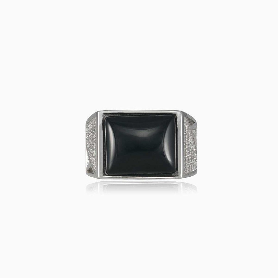 Man Monte Cristo | Polished Enamel Ringpolished Enamel Ring