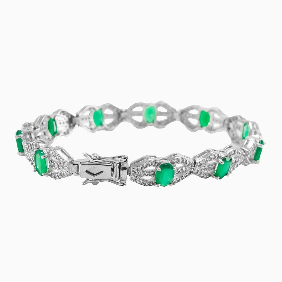 Woman Monte Cristo | Oval Jade Bracelet