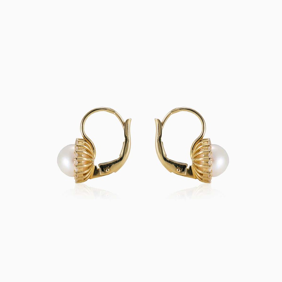 Woman Monte Cristo | Halo Pearl Earrings