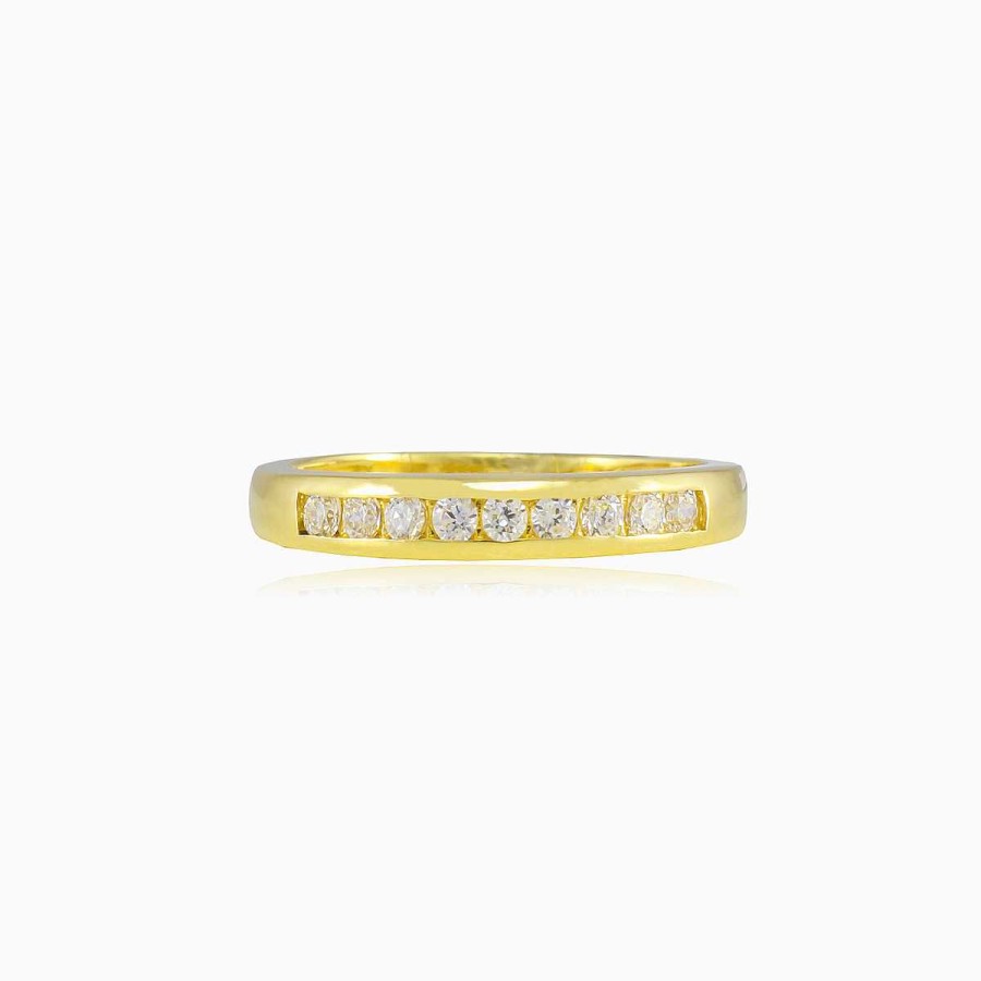 Woman Monte Cristo | Chanel Crystal Line Gold Ring