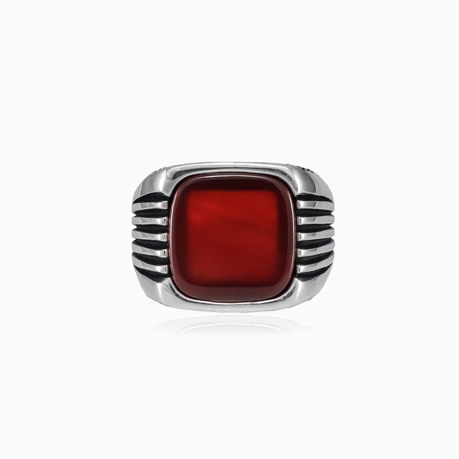 Man Monte Cristo | Retro Agate Ring