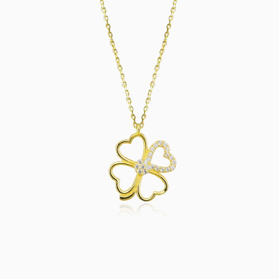 Woman Monte Cristo | Clover Heart Necklace