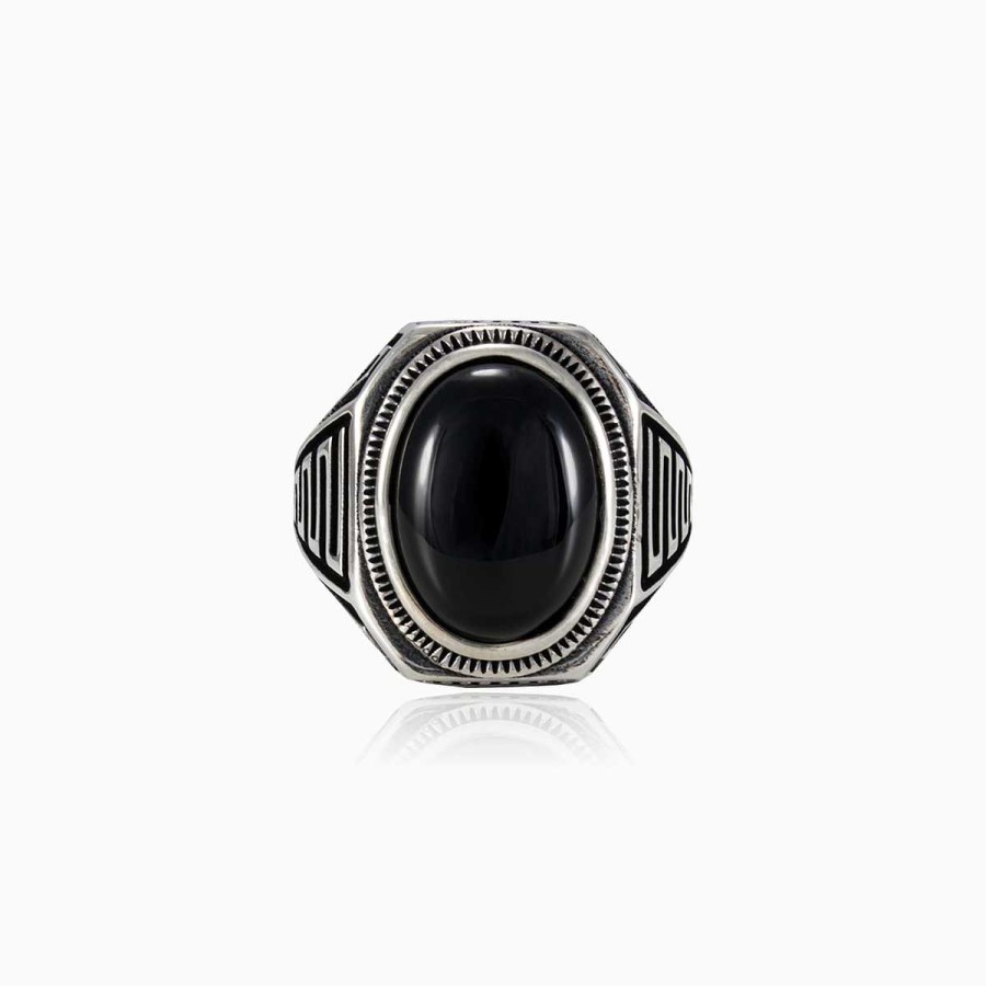 Man Monte Cristo | Cabochon Onyx Ring