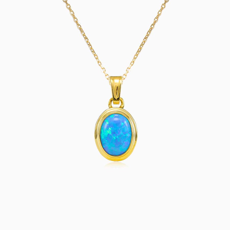 Woman Monte Cristo | Classic Blue Opal Pendant