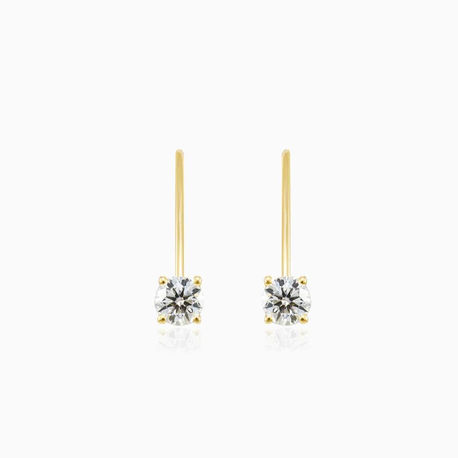 Woman Monte Cristo | Lever Back Diamond Earrings