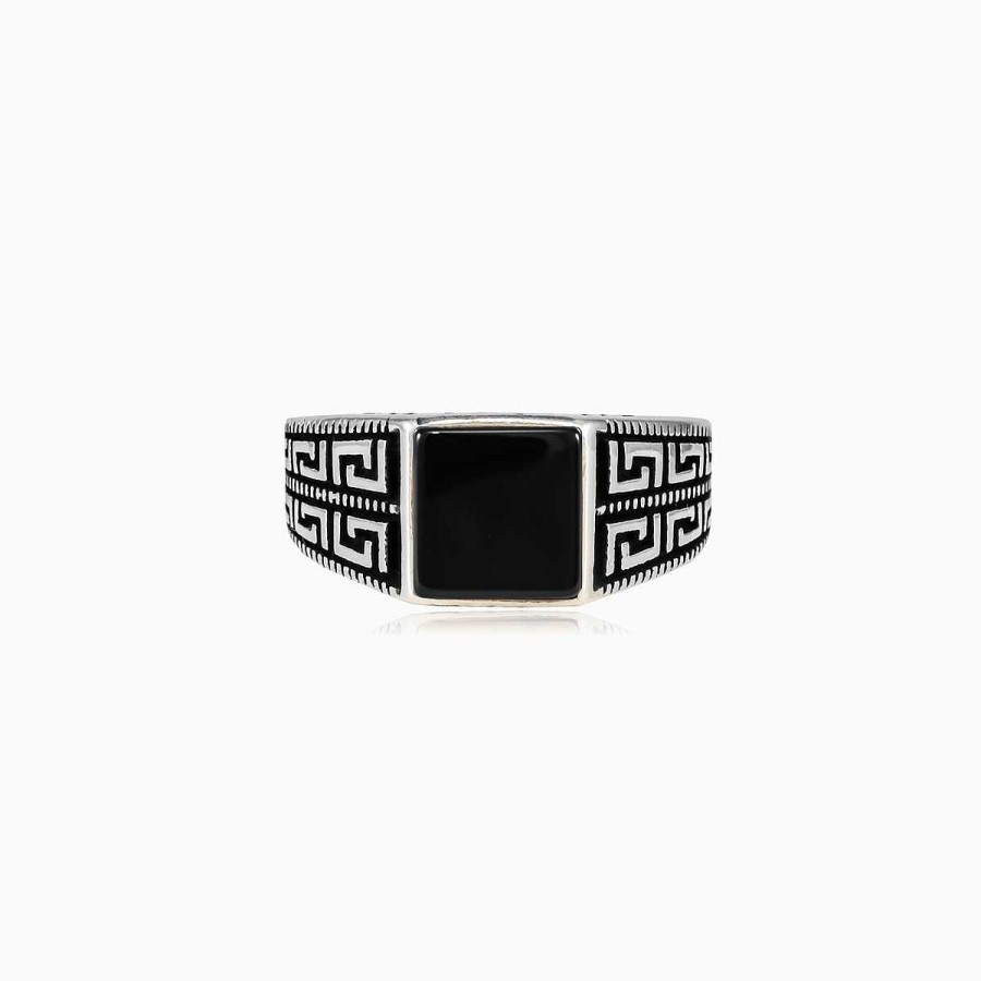 Woman Monte Cristo | Square Onyx Hellas Ring