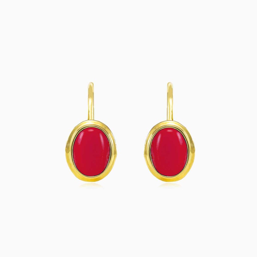 Woman Monte Cristo | Classic Coral Earrings