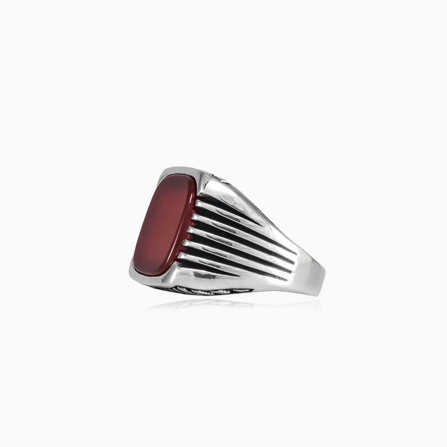 Man Monte Cristo | Retro Agate Ring