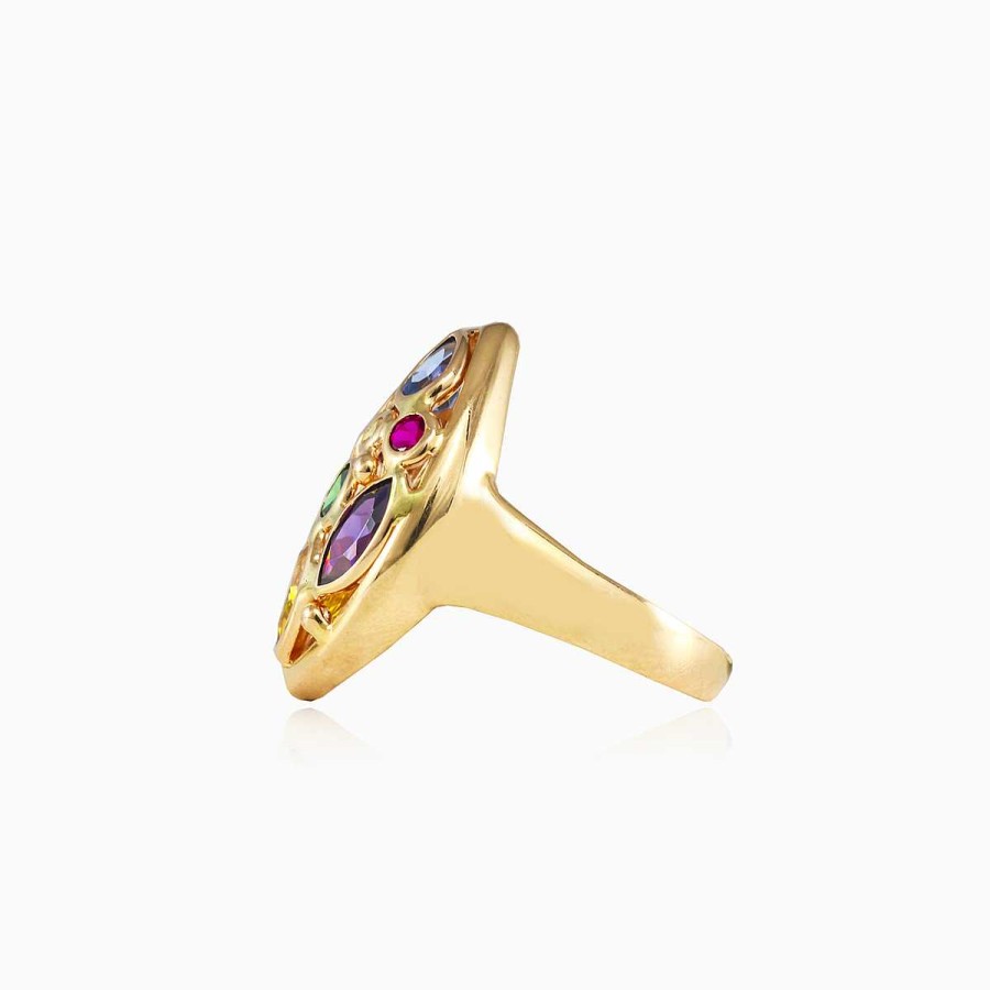 Woman Monte Cristo | Mosaico Marquise Gold Ring