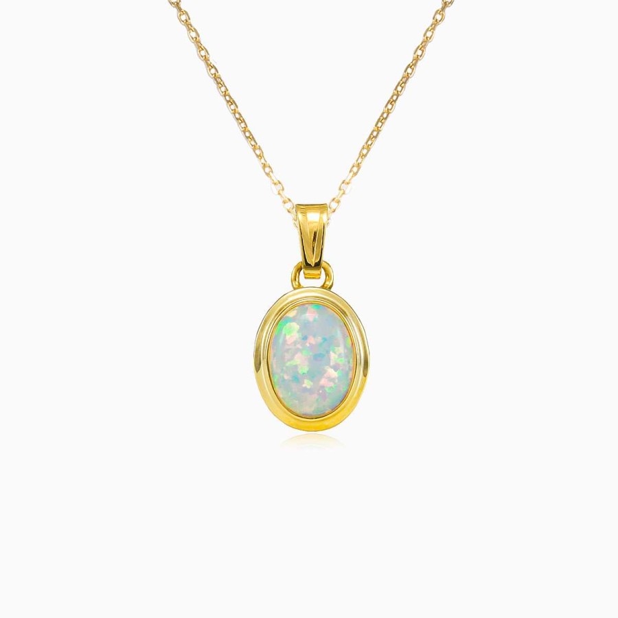 Woman Monte Cristo | Classic White Opal Pendant