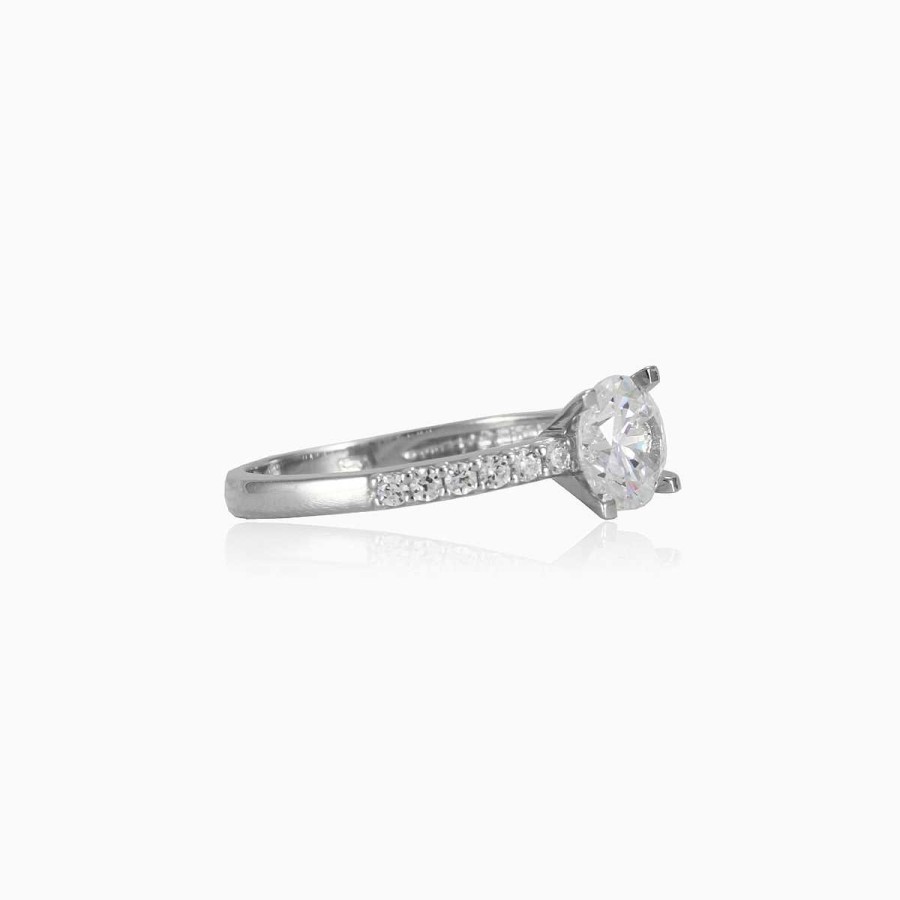 Woman Monte Cristo | Accent White Gold Ring