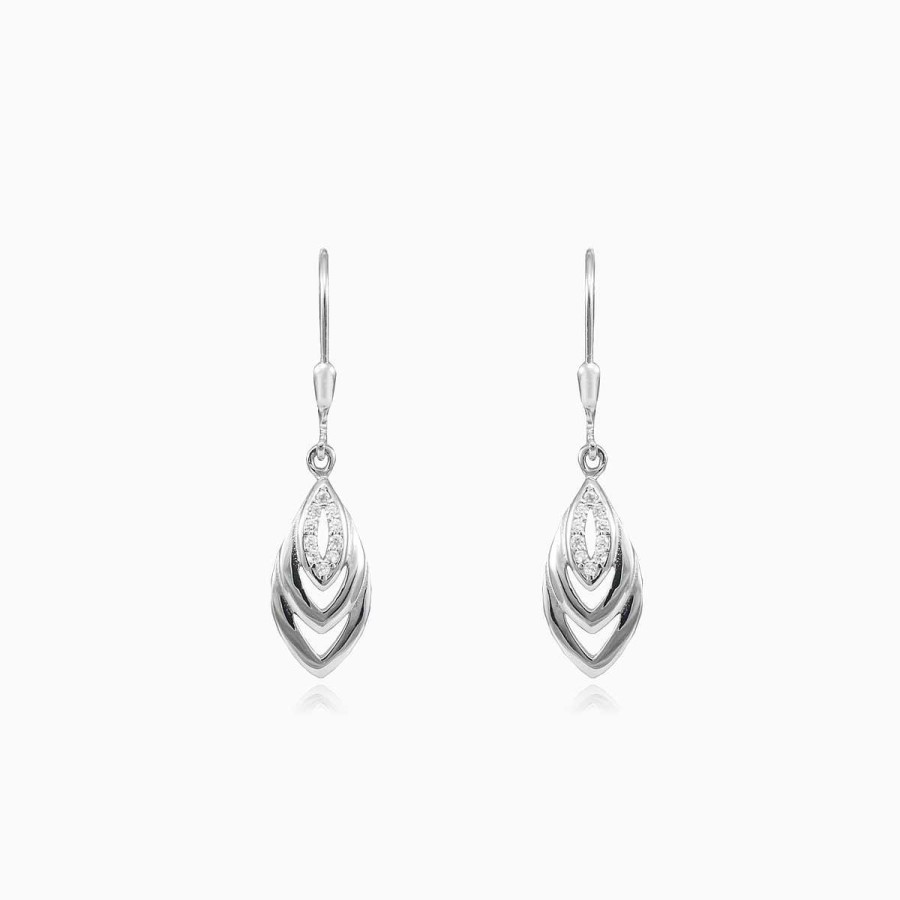 Woman Monte Cristo | Dangling Leaf Earrings