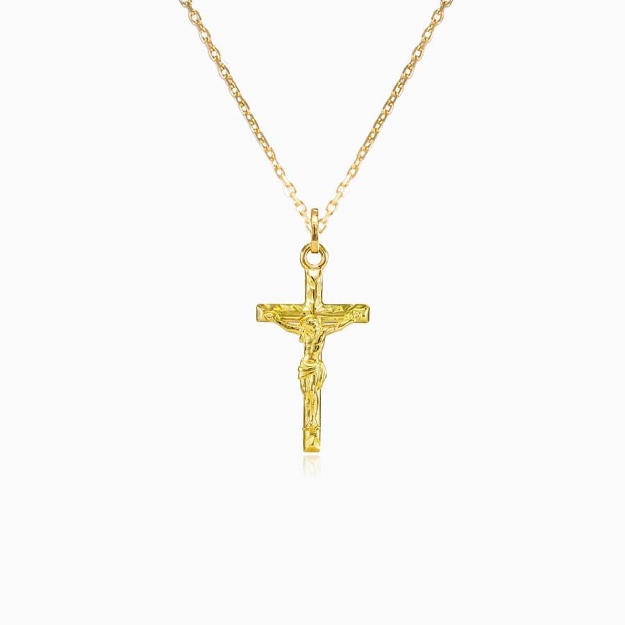 Woman Monte Cristo | Unique Gold Crucifix