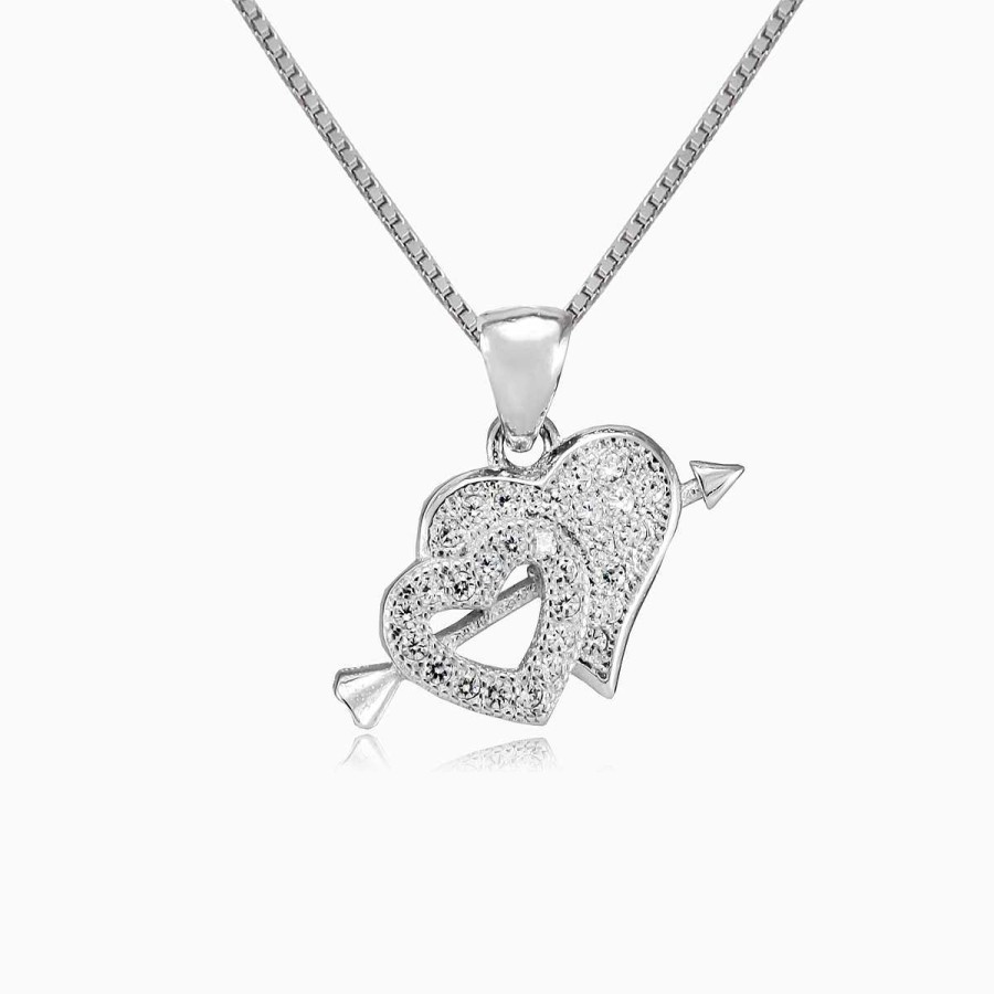 Woman Monte Cristo | Two Hearts Arrow Heart Pendant