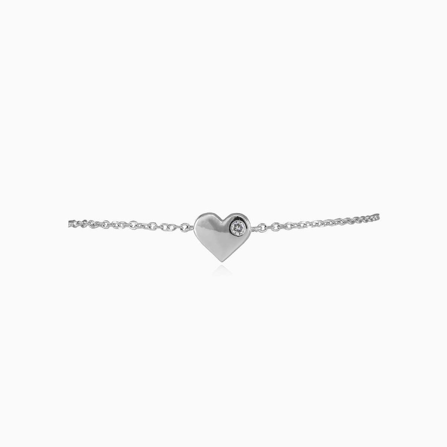 Woman Monte Cristo | One Crystal Heart Bracelet