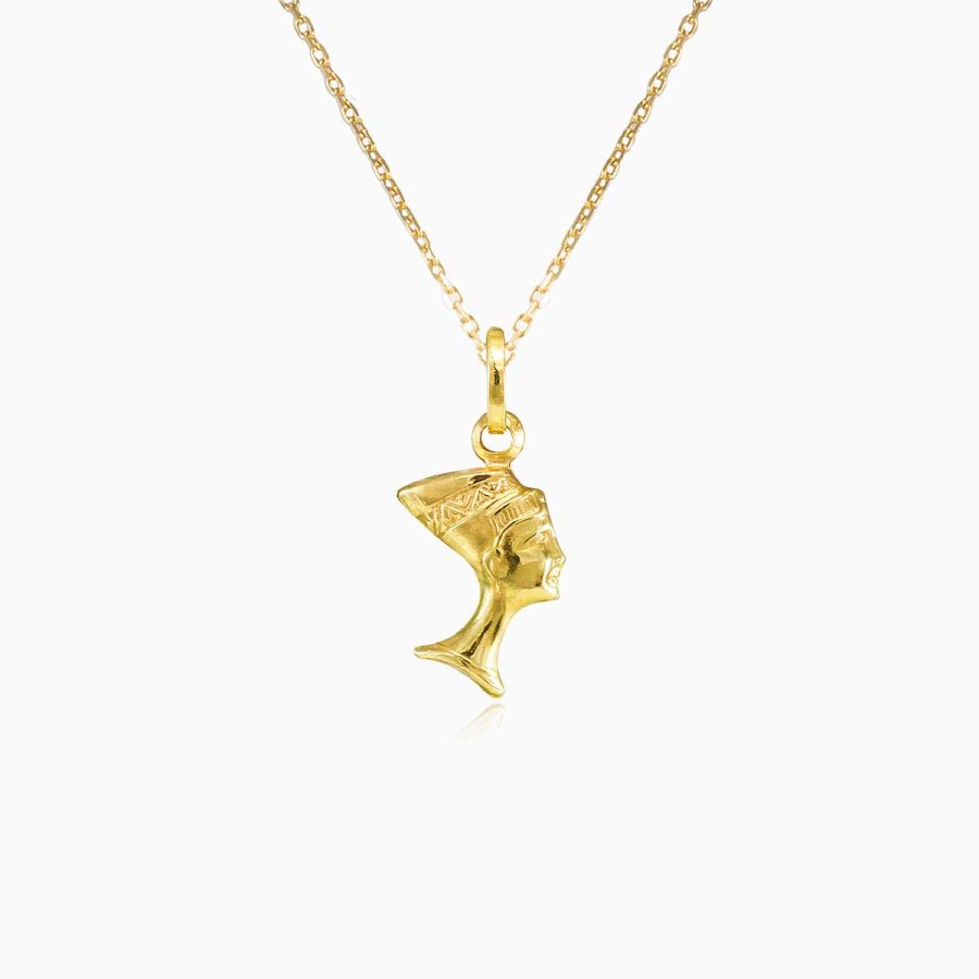 Woman Monte Cristo | Gold Nefertiti Pendant