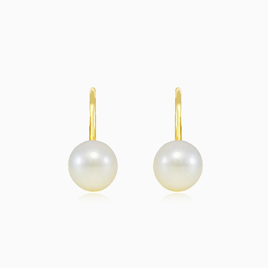 Woman Monte Cristo | Pearl Drop Gold Earrings