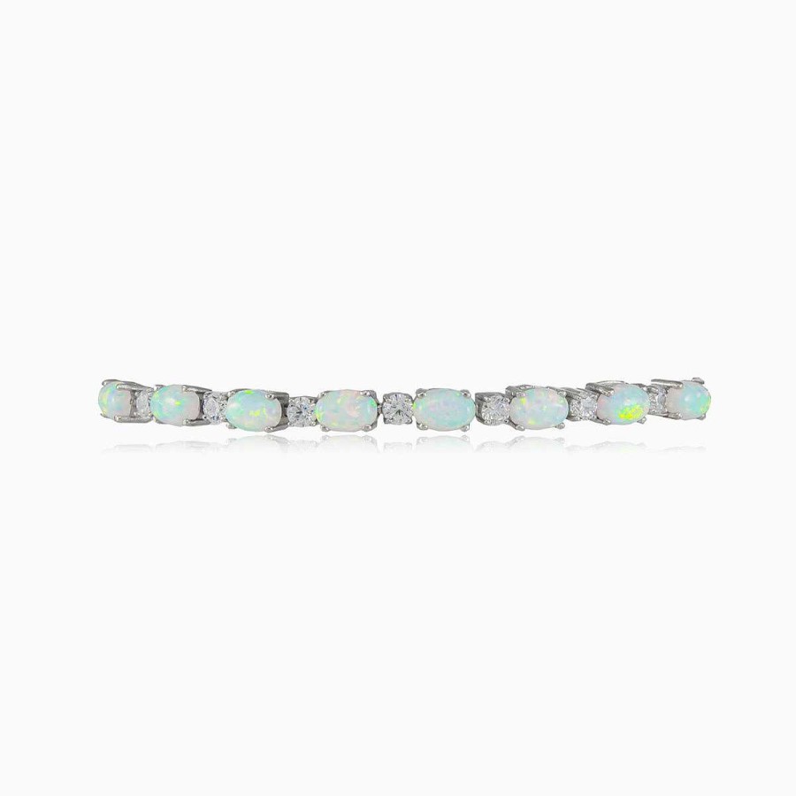 Woman Monte Cristo | Tennis White Opal Bracelet