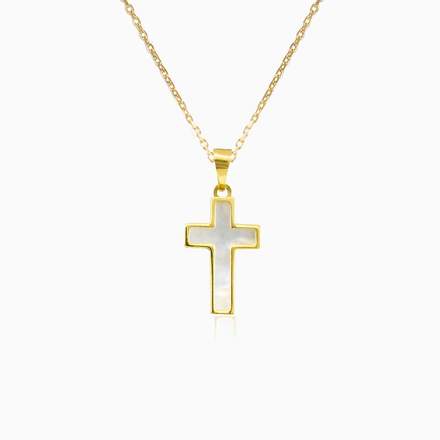 Woman Monte Cristo | Nacre Gold Cross