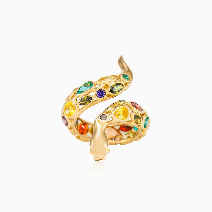 Woman Monte Cristo | Mosaico Yellow Snake Ring