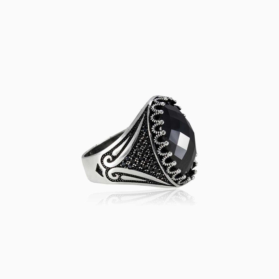 Man Monte Cristo | Black Onyx Ring