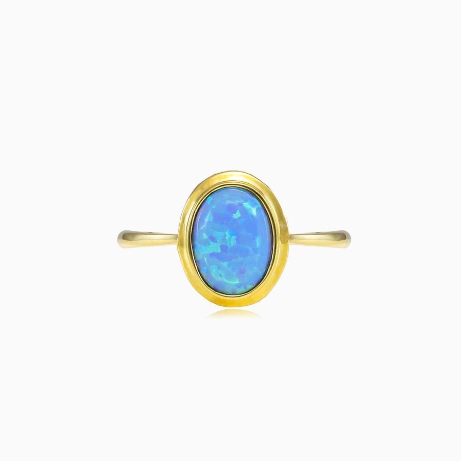 Woman Monte Cristo | Classic Blue Opal Ring