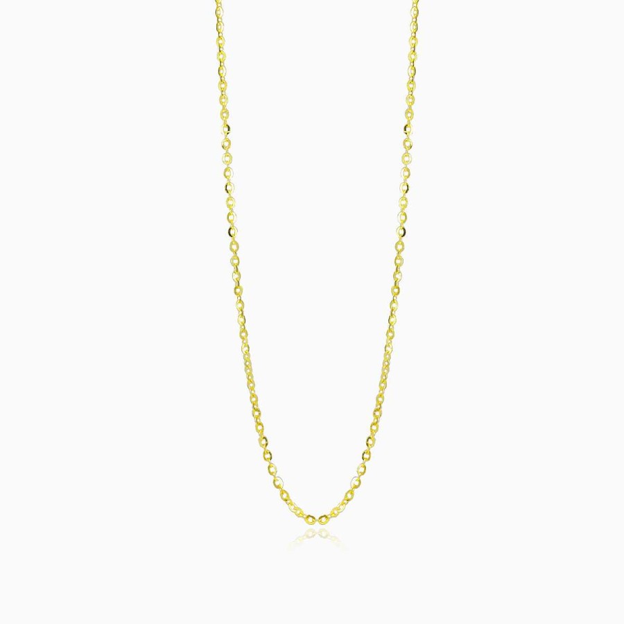 Woman Monte Cristo | Thin Gold Cable Chain