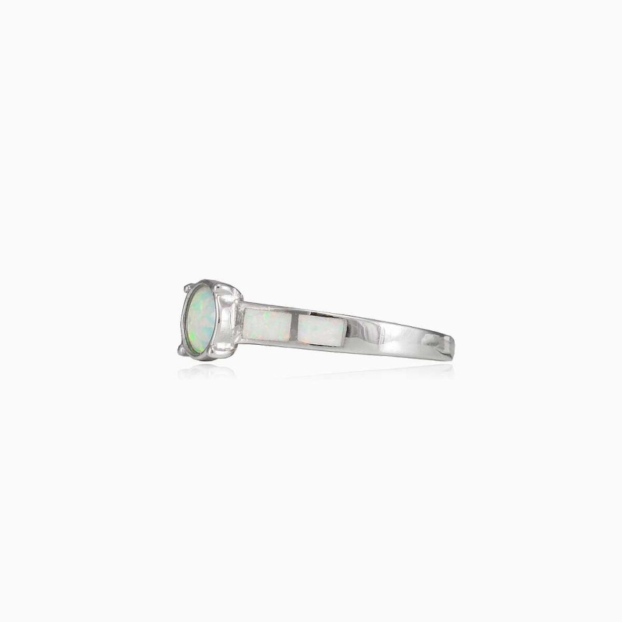 Woman Monte Cristo | Hip White Opal Ring