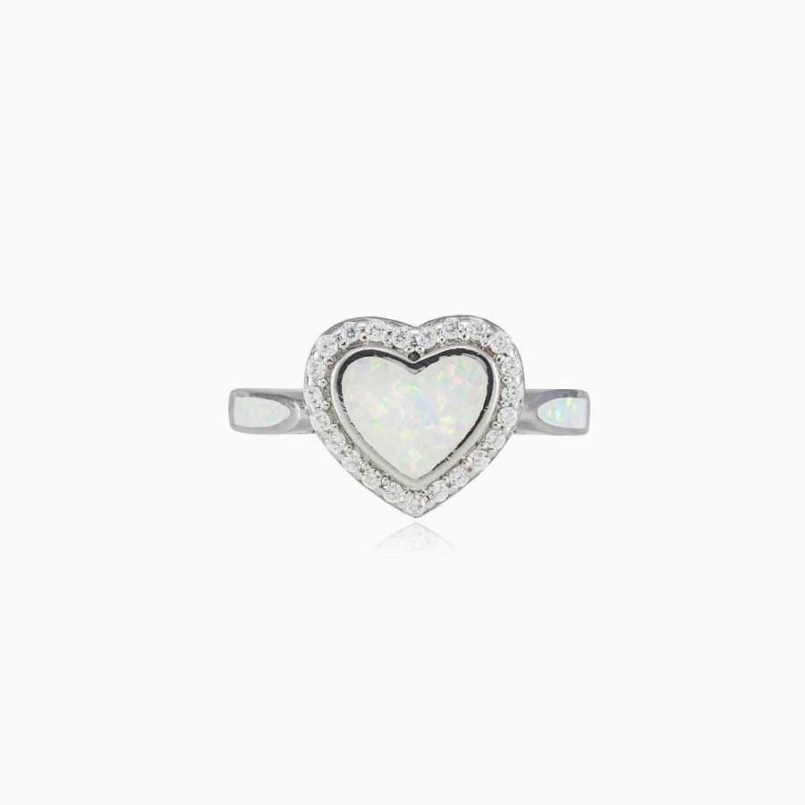 Woman Monte Cristo | White Opal Heart