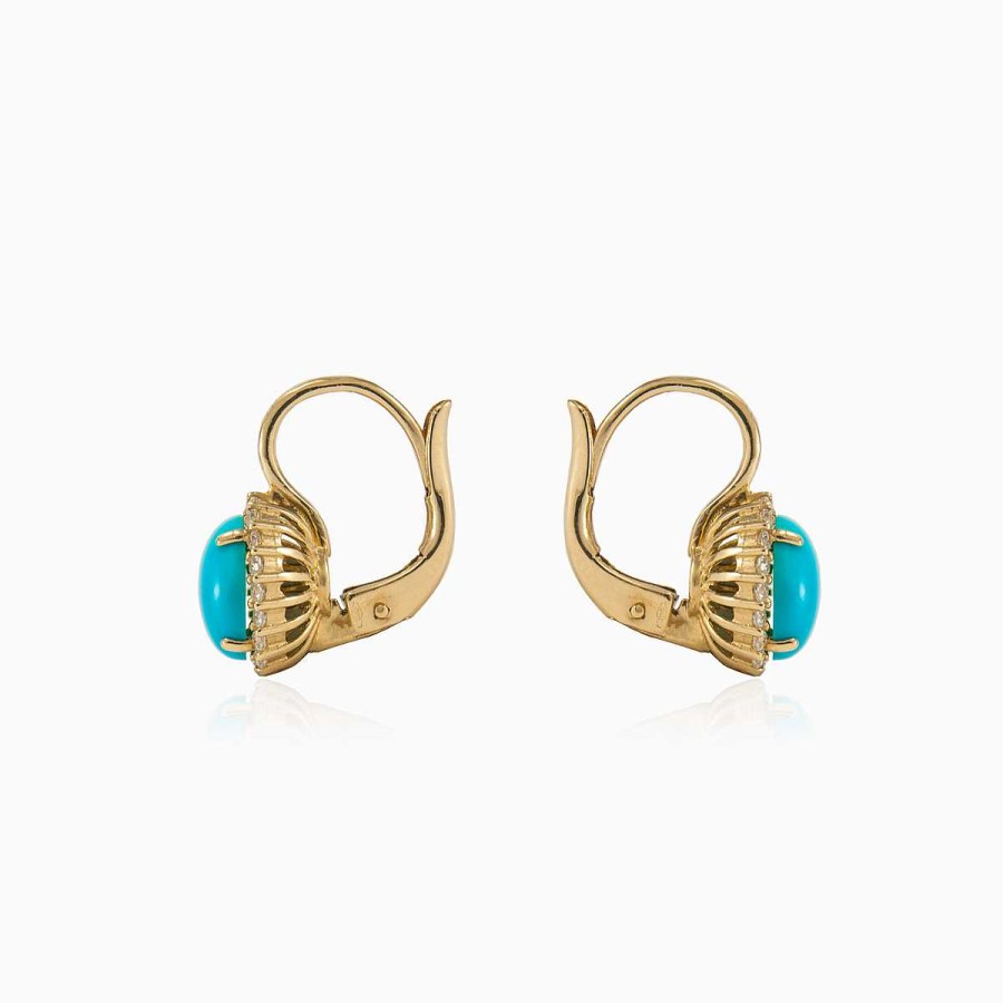 Woman Monte Cristo | Halo Turquoise Earrings