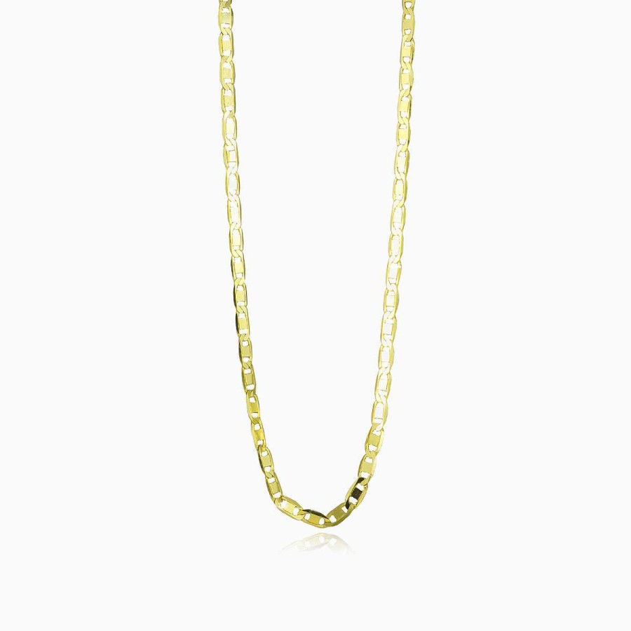 Woman Monte Cristo | Flat Mariner Gold Chain