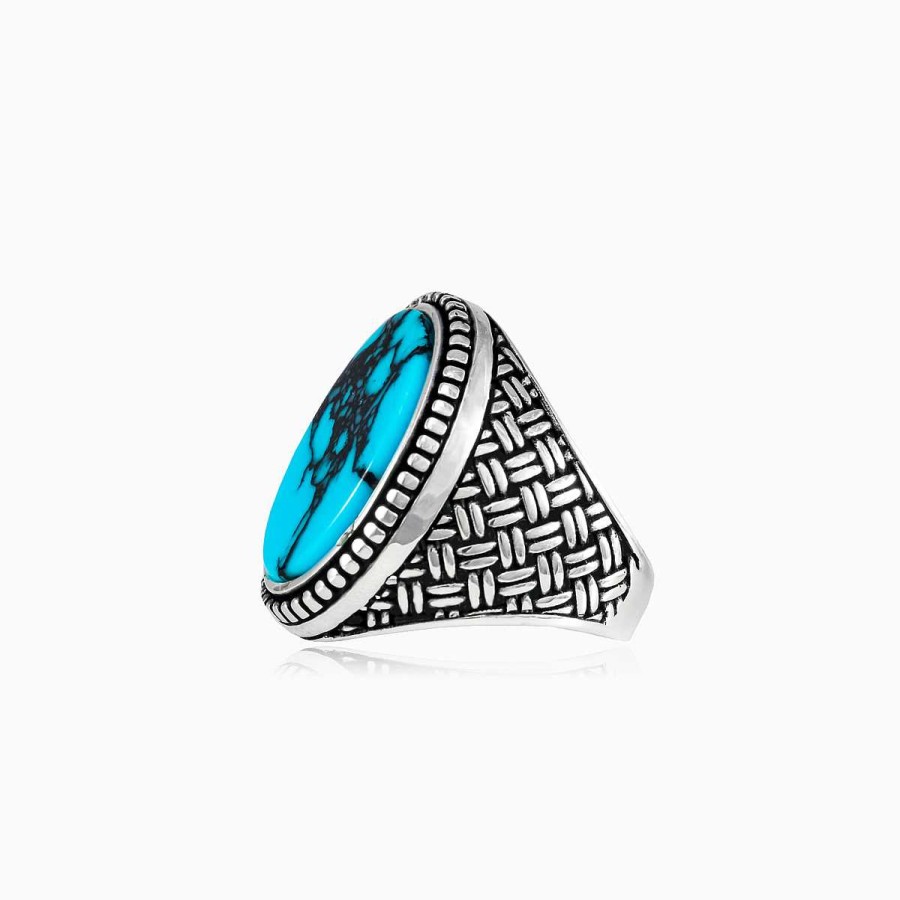 Man Monte Cristo | Braided Turquoise Ring