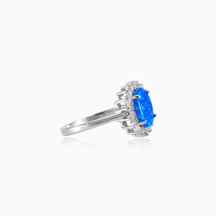 Woman Monte Cristo | Royal Blue Opal Ring