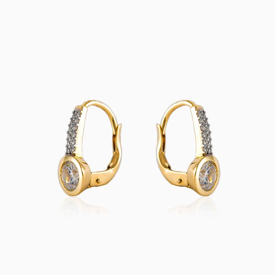 Woman Monte Cristo | Fantas A Yellow Gold Earrings