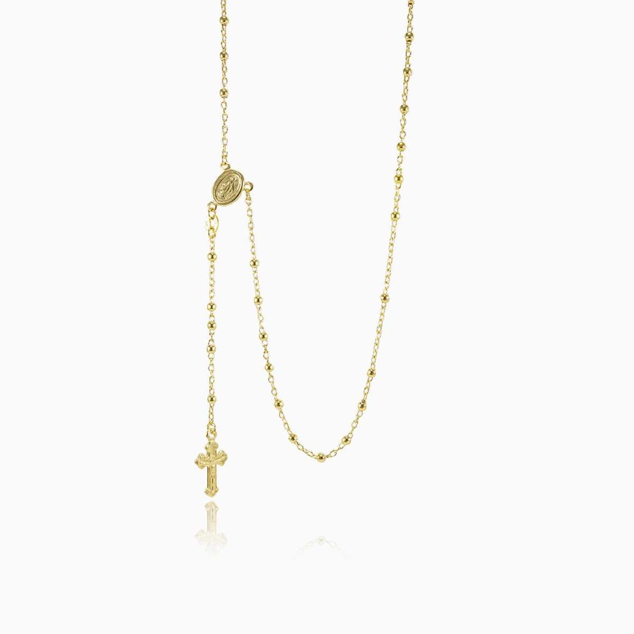 Woman Monte Cristo | Gold Rosary