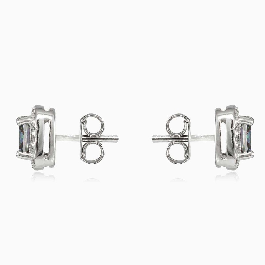 Woman Monte Cristo | Square Royal Mystic Topaz Studs