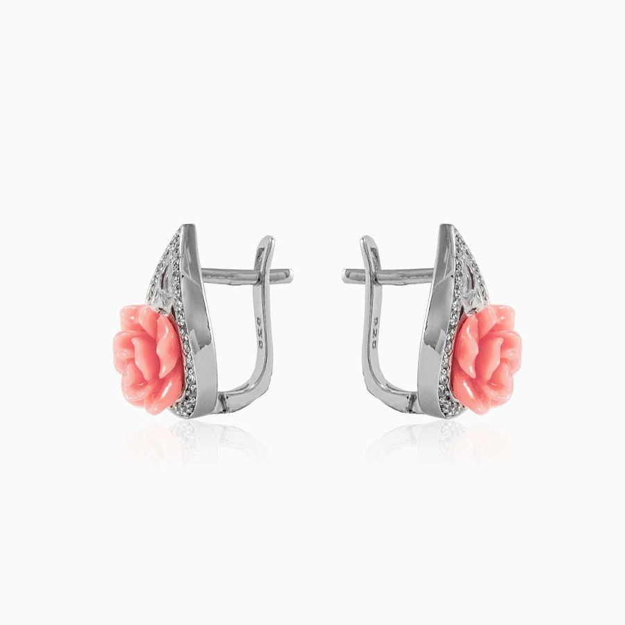 Woman Monte Cristo | Pear Rose Earrings