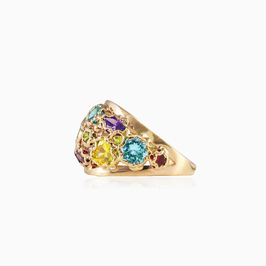 Woman Monte Cristo | Mosaico Classic Gold Ring